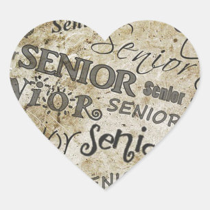 graduation heart sticker