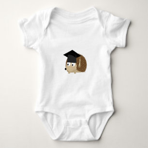 Graduation hedgehog baby bodysuit