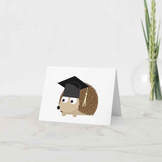 Graduation hedgehog card (Front)