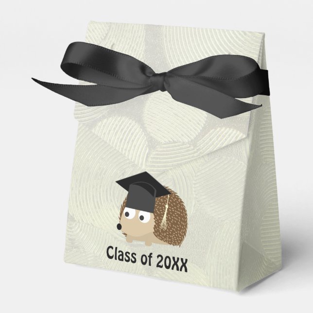 Graduation Hedgehog Favour Box (Front Side)