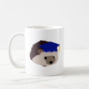 Graduation Hedgehog Mug - Blue