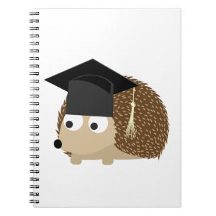 Graduation hedgehog notebook
