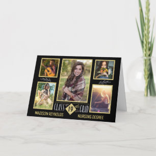 Graduation High School College Grad Photo Collage Card