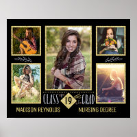 Graduation High School College Grad Photo Collage