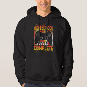 Graduation High School Level Complete Gamer Gradu Hoodie