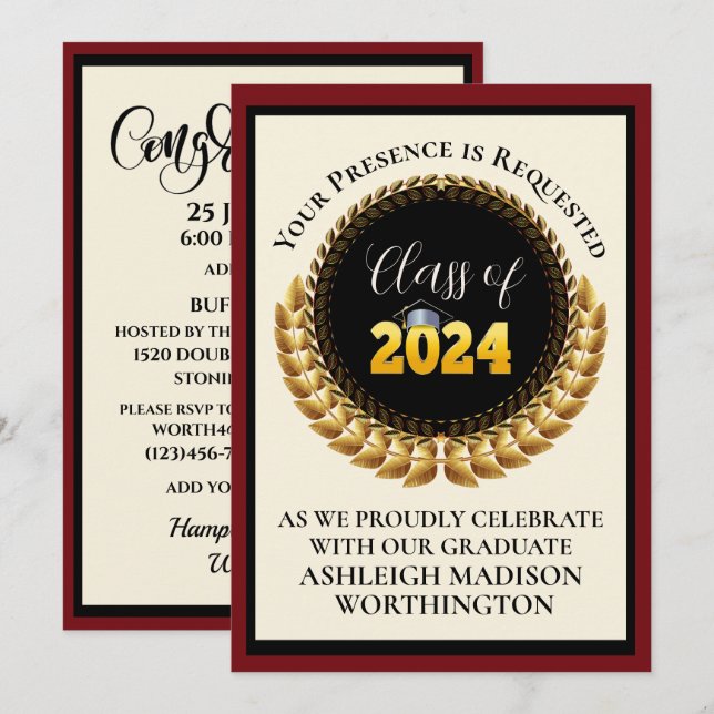 Graduation Invitation (Front/Back)