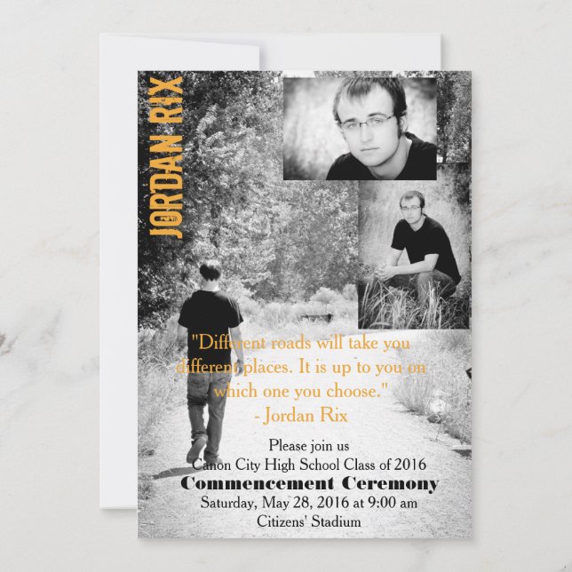 Graduation Invitation (Back)