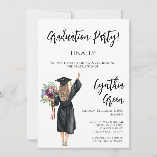 Graduation  invitation (Front)