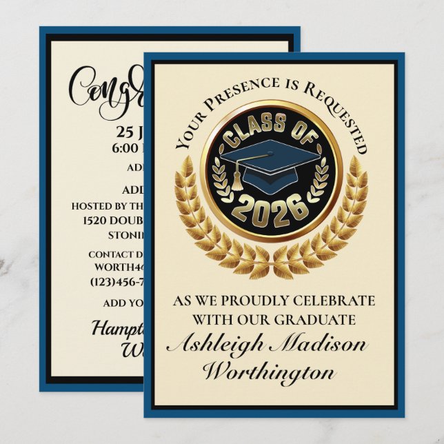 Graduation Invitation (Front/Back)