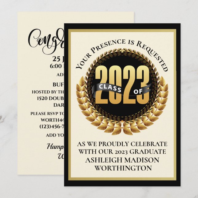 Graduation Invitation (Front/Back)