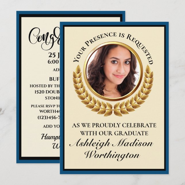 Graduation Invitation (Front/Back)