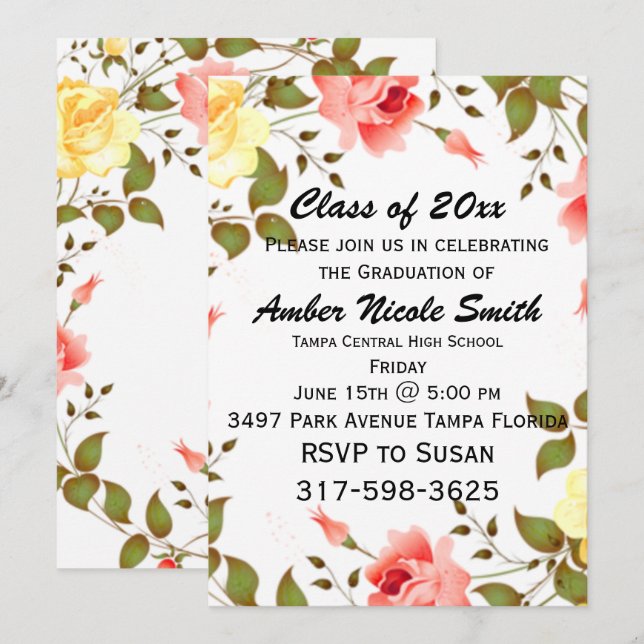 Graduation Invitation (Front/Back)