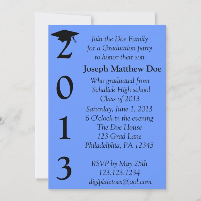 Graduation Invitation (Front)