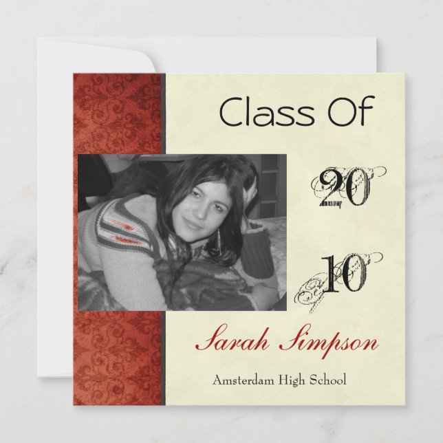 Graduation Invitation Card (Front)