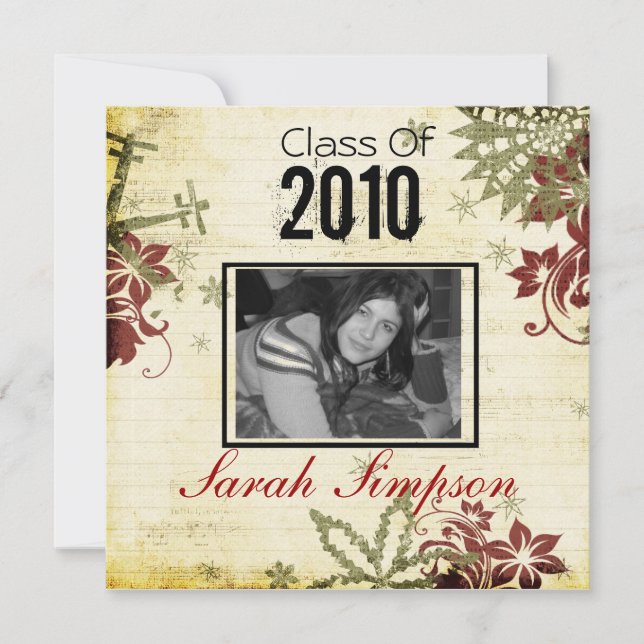 Graduation Invitation Card (Front)