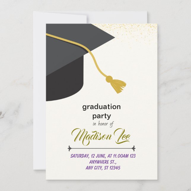 graduation invitation card (Front)