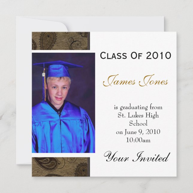 Graduation invitation cards (Front)