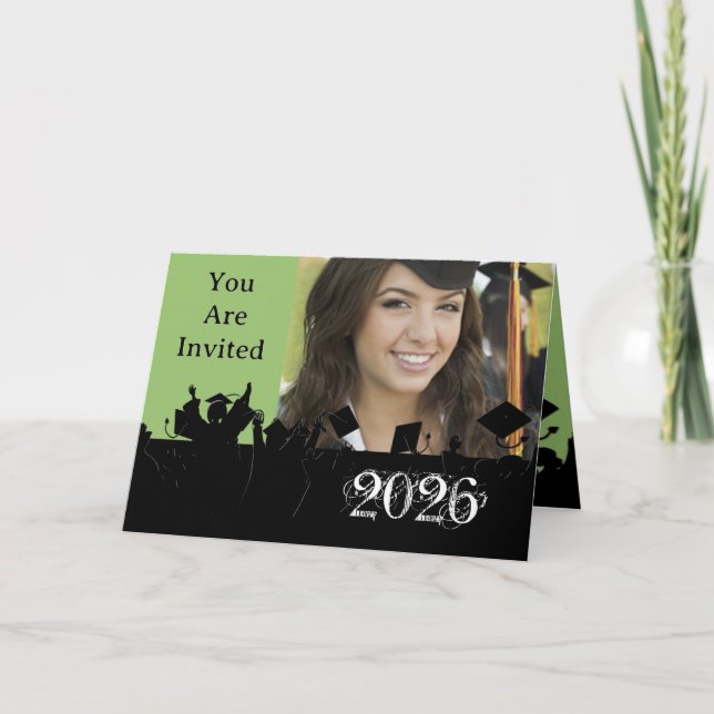 Graduation Invitation Change Colour and Year (Front)