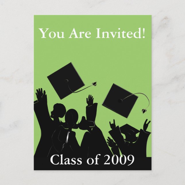 Graduation Invitation Class of 2009 Postcard (Front)