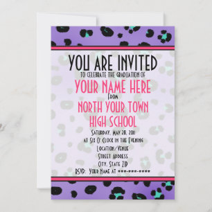 Graduation Invitation - Class of 2011 Purple