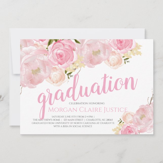 Graduation Invitation, Graduation Announcement (Front)