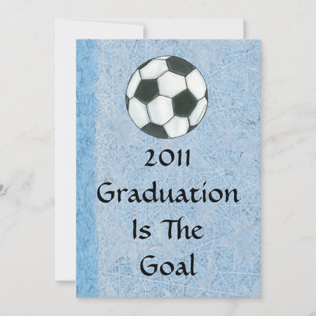 Graduation Invitation - Soccer Theme (Front)