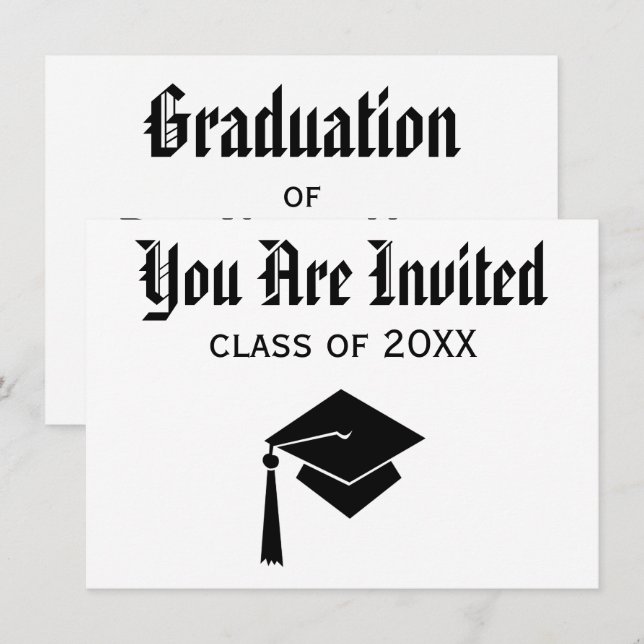 Graduation Invitations (Front/Back)