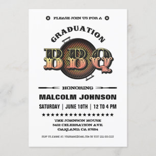 Graduation Invitations   BBQ Party