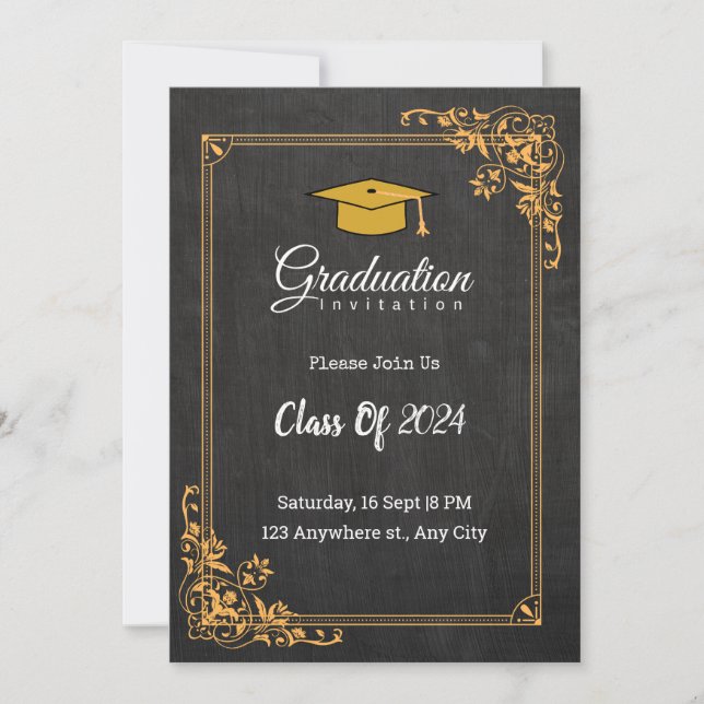 graduation invitations class of 2024 (Front)