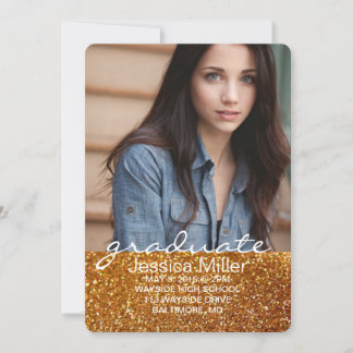 Graduation Invite | Glittered Grad