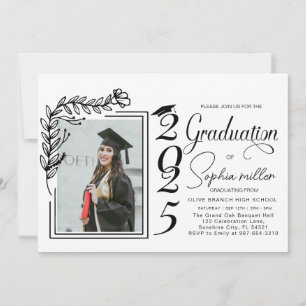 graduation invite Grad announcement Class of 2025