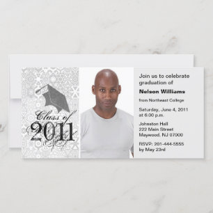 Graduation Invite Photo Card Pastel 2