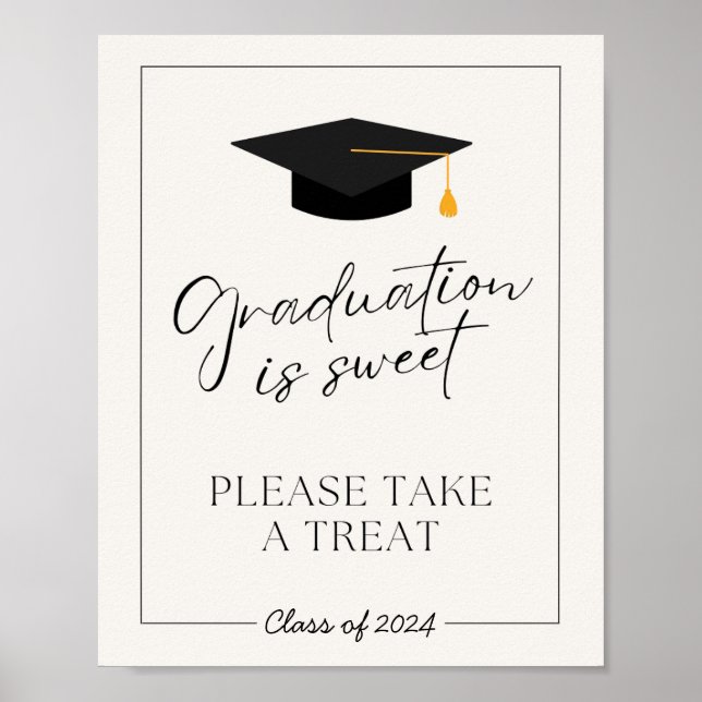 Graduation is Sweet Table Sign (Front)