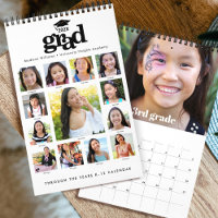 Graduation K–12 Script Photo Collage Bold 15 month