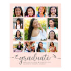 Graduation K–12 Script Photo Collage on Blush Pink