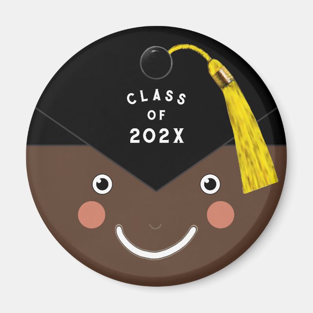 Graduation Keepsake Gift Button Magnet (Front)