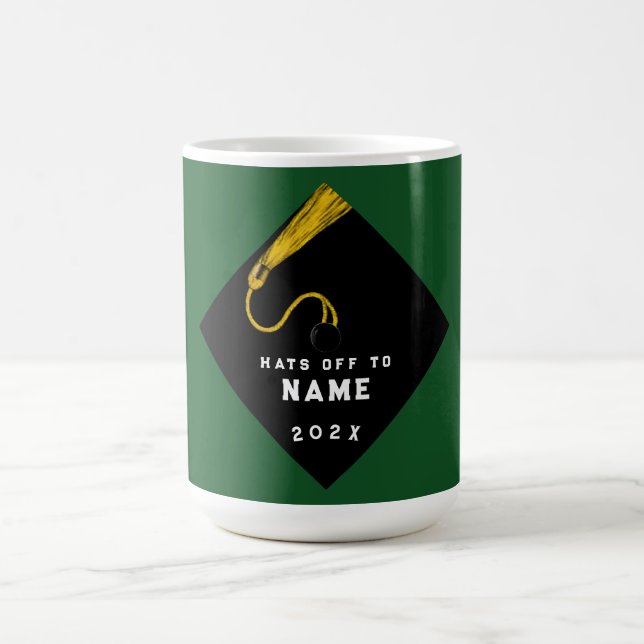 Graduation Keepsake Gift Green Coffee Mug (Center)