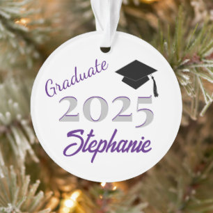 Graduation Keepsake in Purple Ornament
