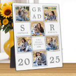 Graduation Keepsake Unique Photo Collage Plaque<br><div class="desc">Celebrate your graduate and give a special personalised gift with this custom photo collage graduation plaque. This unique photo collage graduate plaque is will be a treasured keepsake. Customise with 6 of your favourite senior or college photos, and personalise with graduating year, monogrammed name, high school or college. See 'personalise...</div>
