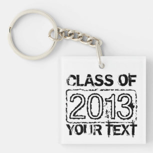 Graduation keychains with custom class year