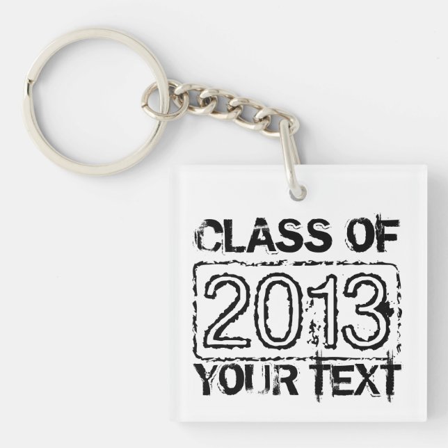 Graduation keychains with custom class year (Front)