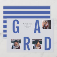 Graduation Launch 3 Photo Collage Blue