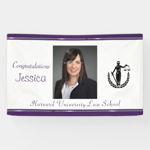 Graduation, Law School, Scales of Justice Banner