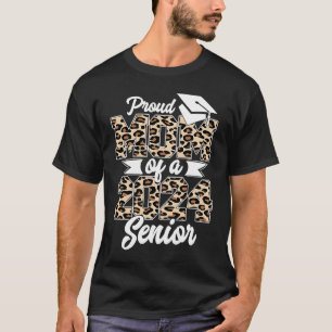 Graduation Leopard Proud Mum of a 2024 Senior Cla T-Shirt