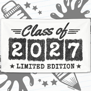 Graduation Limited Edition Senior Class of 2027 Banner