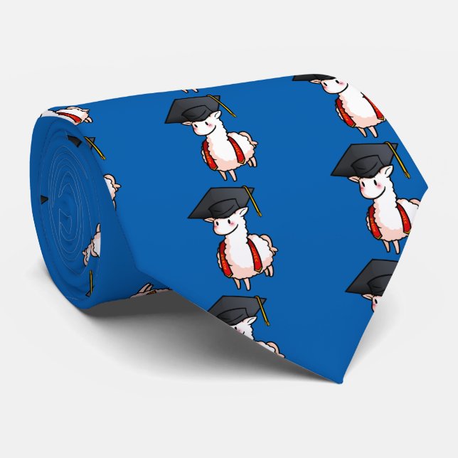 Graduation Llama Tie (Rolled)