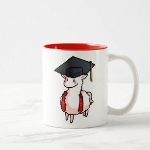 Graduation Llama Two-Tone Coffee Mug