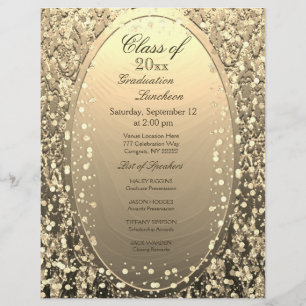 Graduation Luncheon Gold Confetti