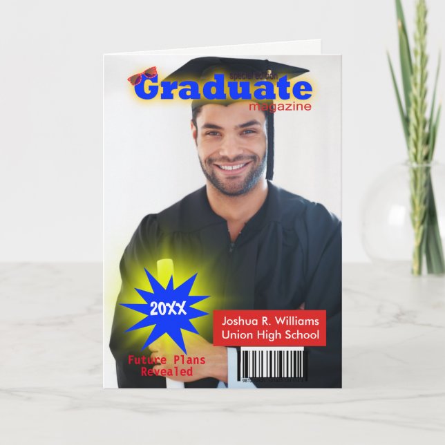 Graduation Magazine Cover Party Invitation (Front)