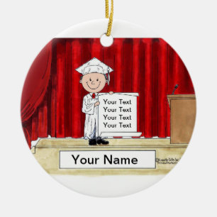 Graduation - Male Ceramic Tree Decoration